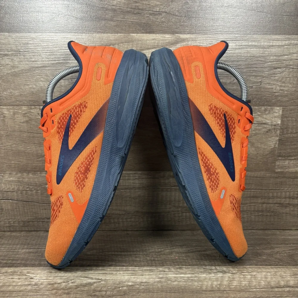 Brooks Launch 9 Orange Blue Mens US Size 10 EUR 44 1103861D854 Running Shoes